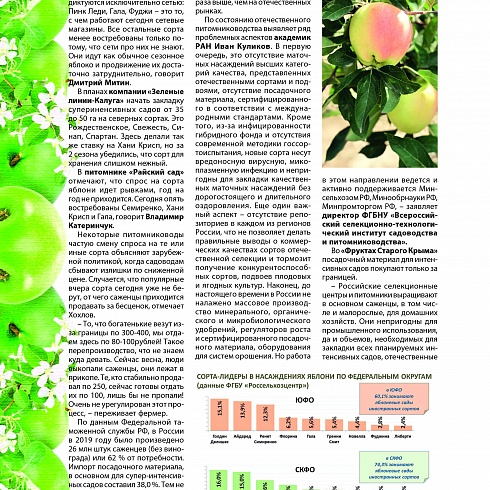 Интенсивное садоводство в России: перспектива, темпы, острые вопросы